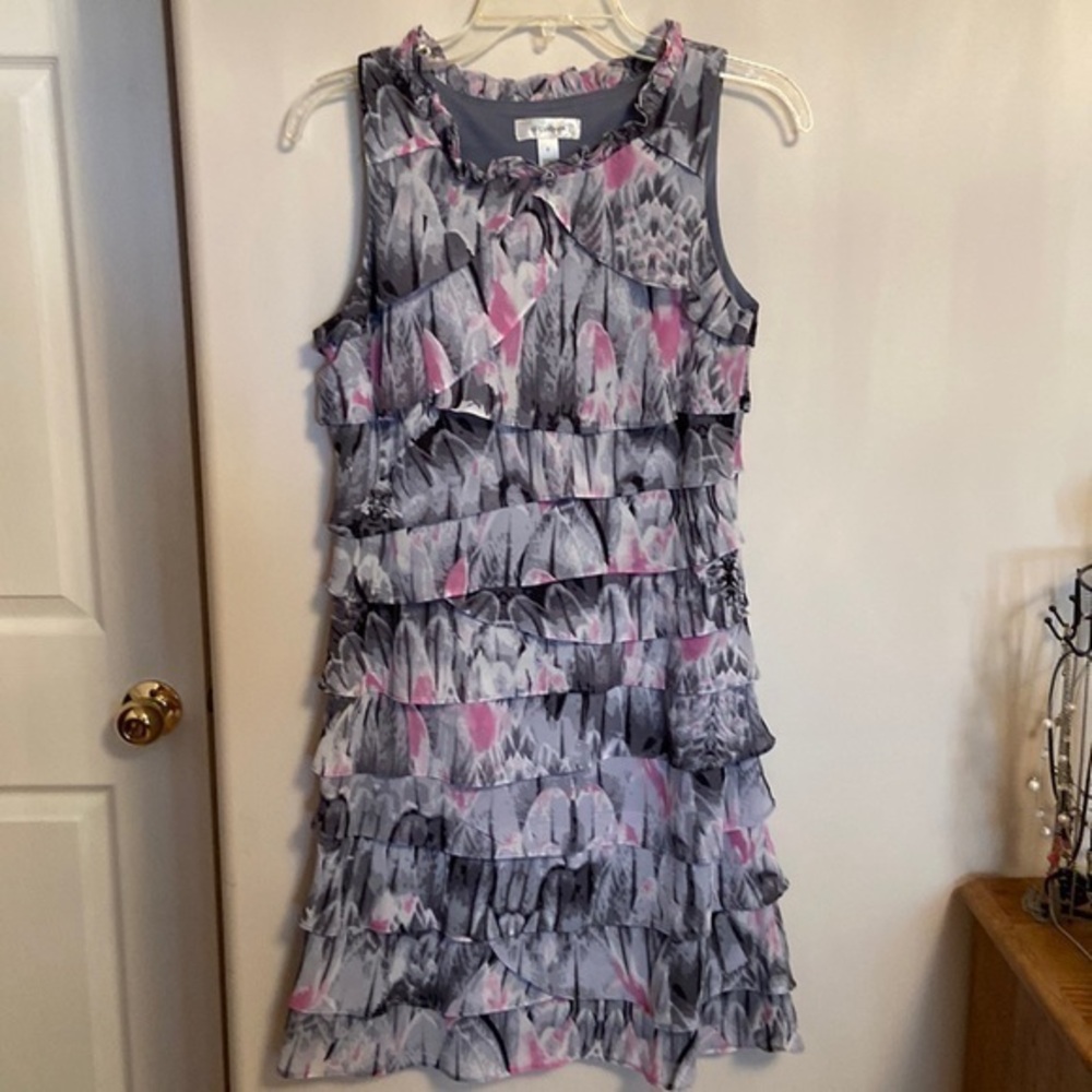 DRESS BARN RUFFLED DRESS